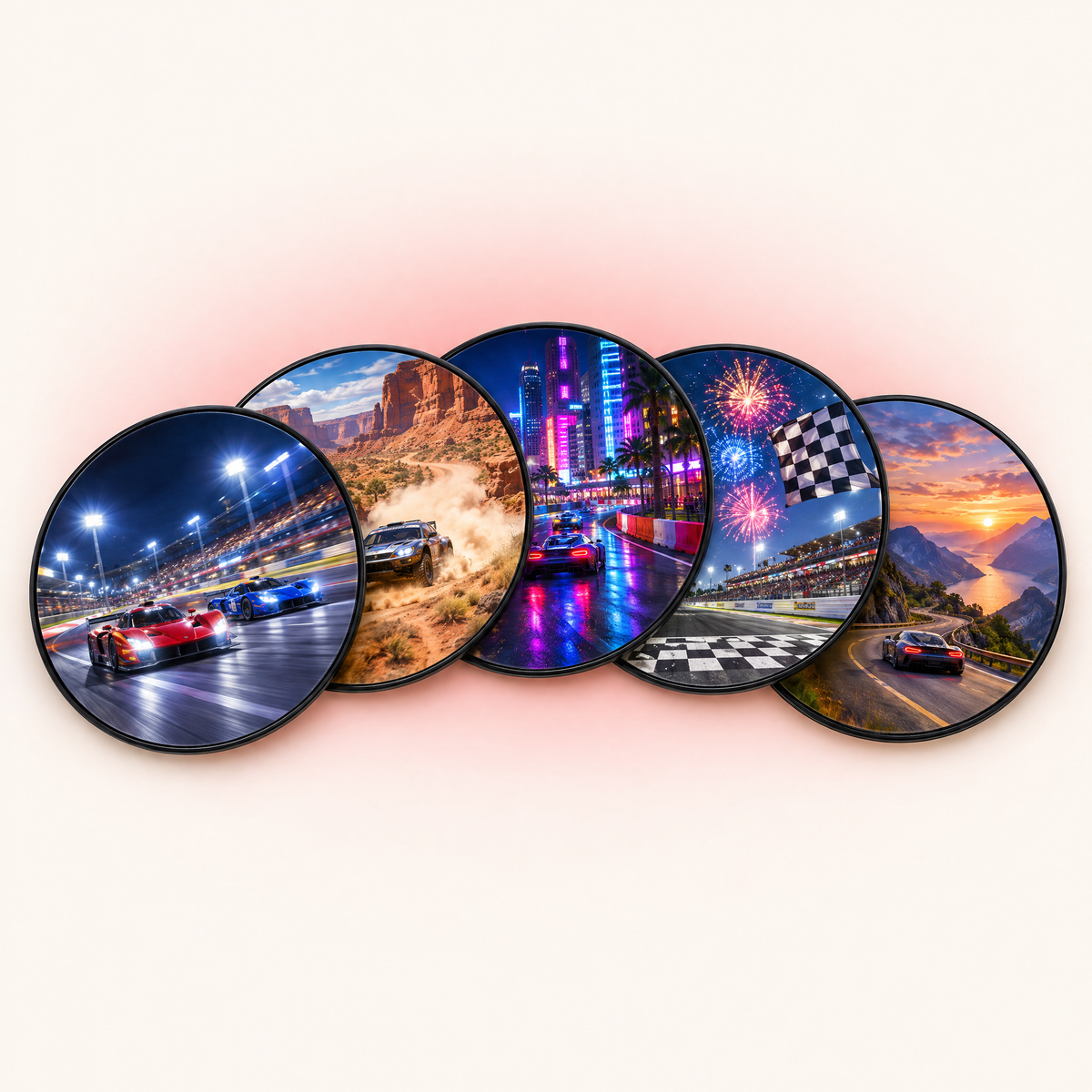 Race Day Scene Slides 5-pack